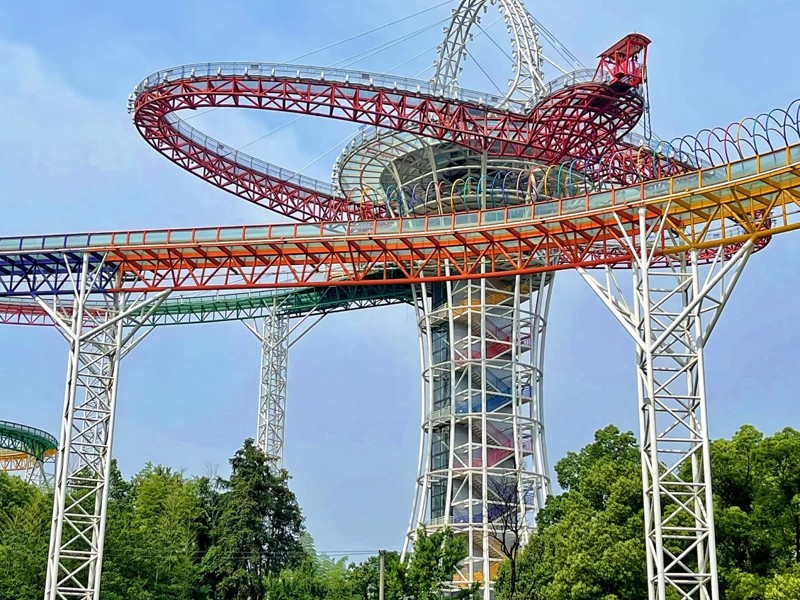 觀景臺(tái)+玻璃水滑